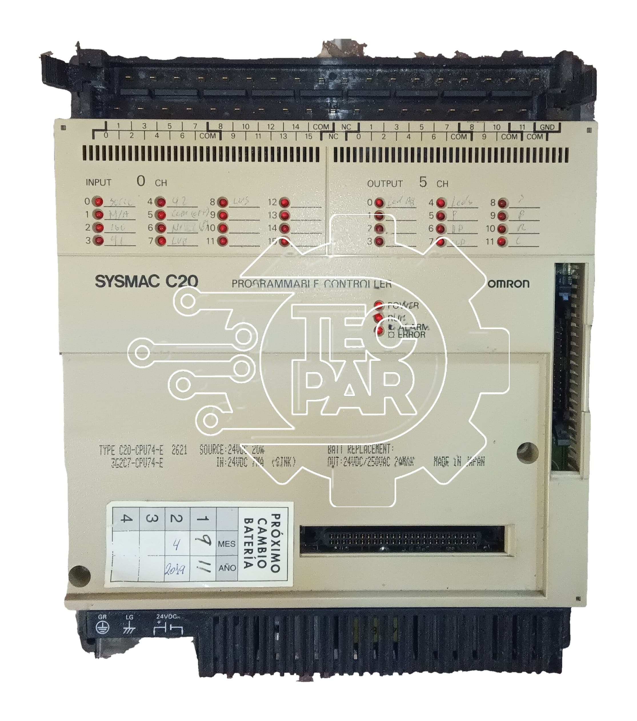 Placa electrónica C20 CPU74E OMRON