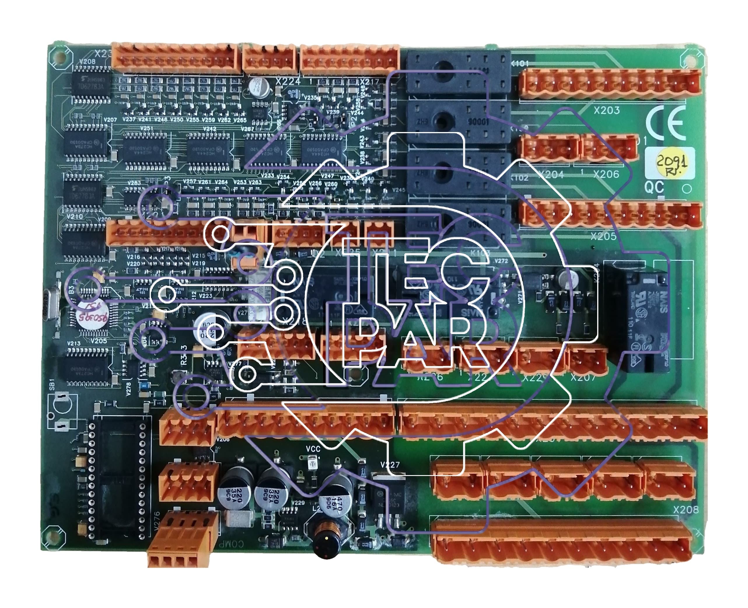 Placa electrónica TW2 SISTEL