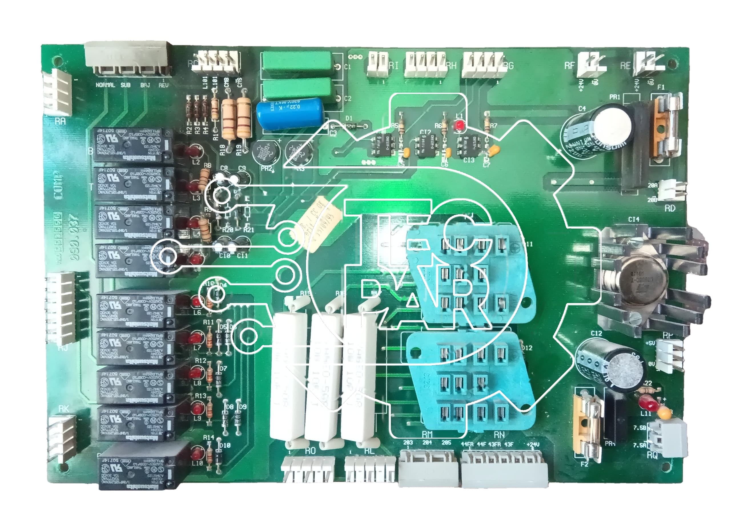 Placa electrónica SERIE F BIPLACA RELÉS THYSSEN